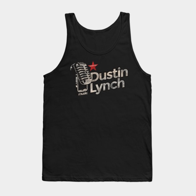 Dustin Lynch - Vintage Microphone Tank Top by G-THE BOX